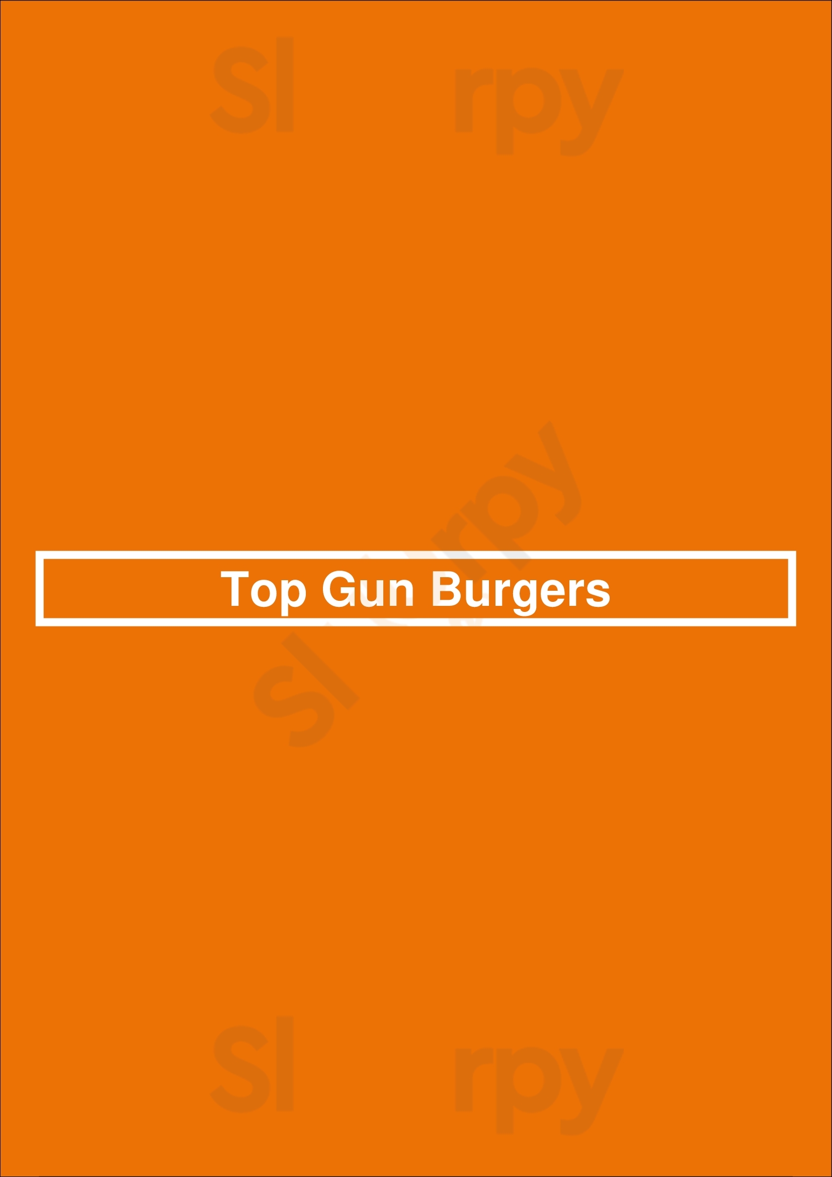 Top Gun Burgers London Menu - 1