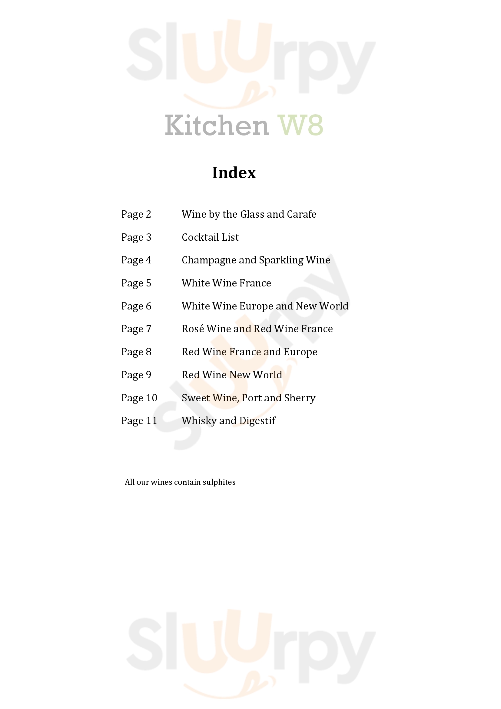 Kitchen W8 London Menu - 1
