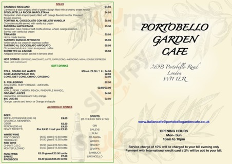 Portobello Garden Arcade Caffe