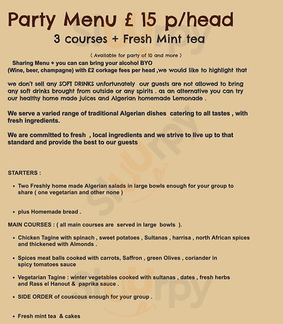 Khamsa London Menu - 1