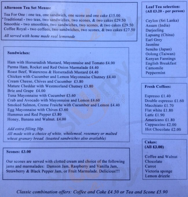 Tea And Tattle London Menu - 1