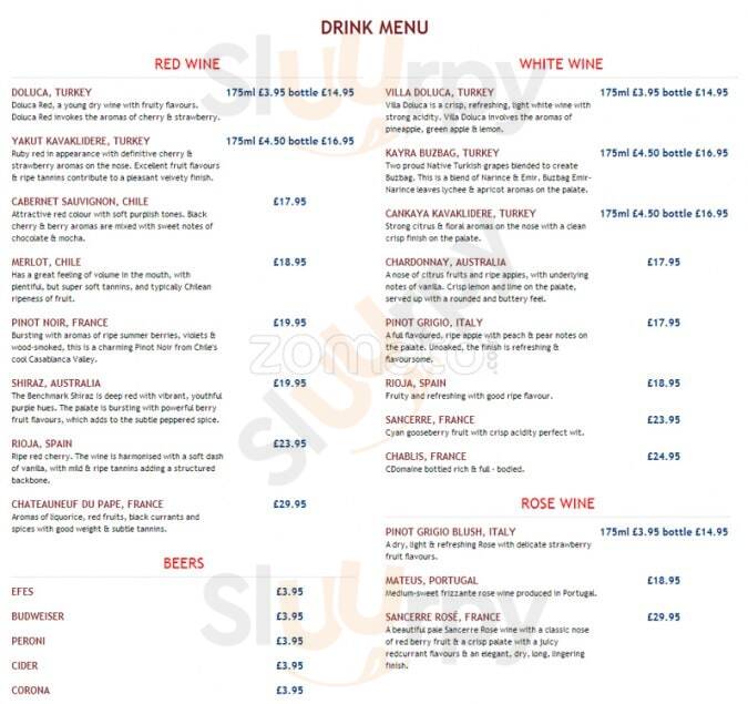 Istanbul Meze Mangal London Menu - 1