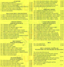 Spicy Basil London Menu prices restaurant rating