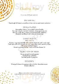 Arthur Hooper's menu