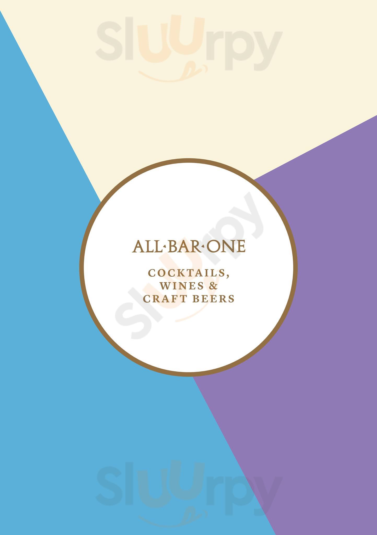 Main Menu - All Bar One St Pauls