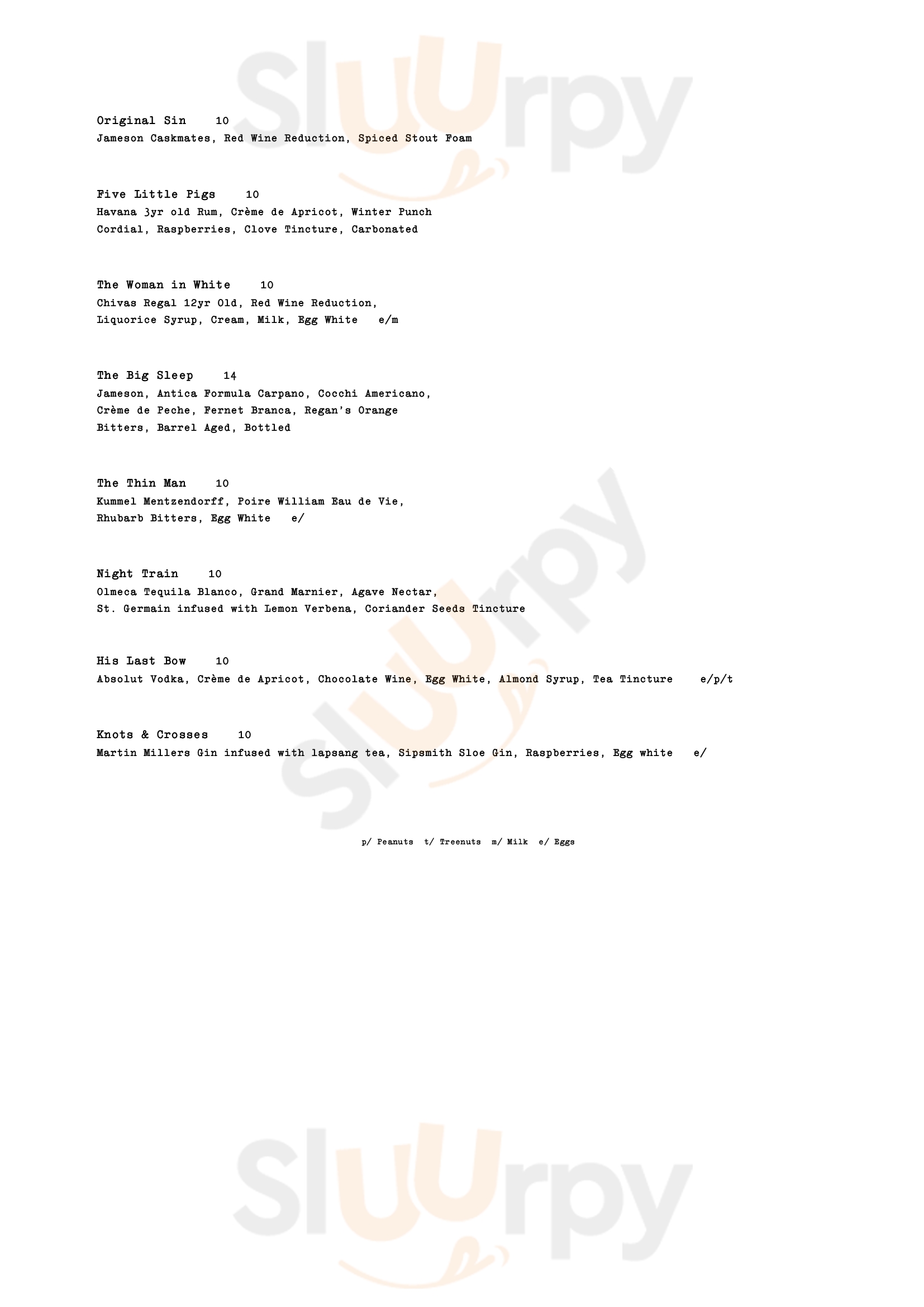 Main Menu - Smith & Whistle