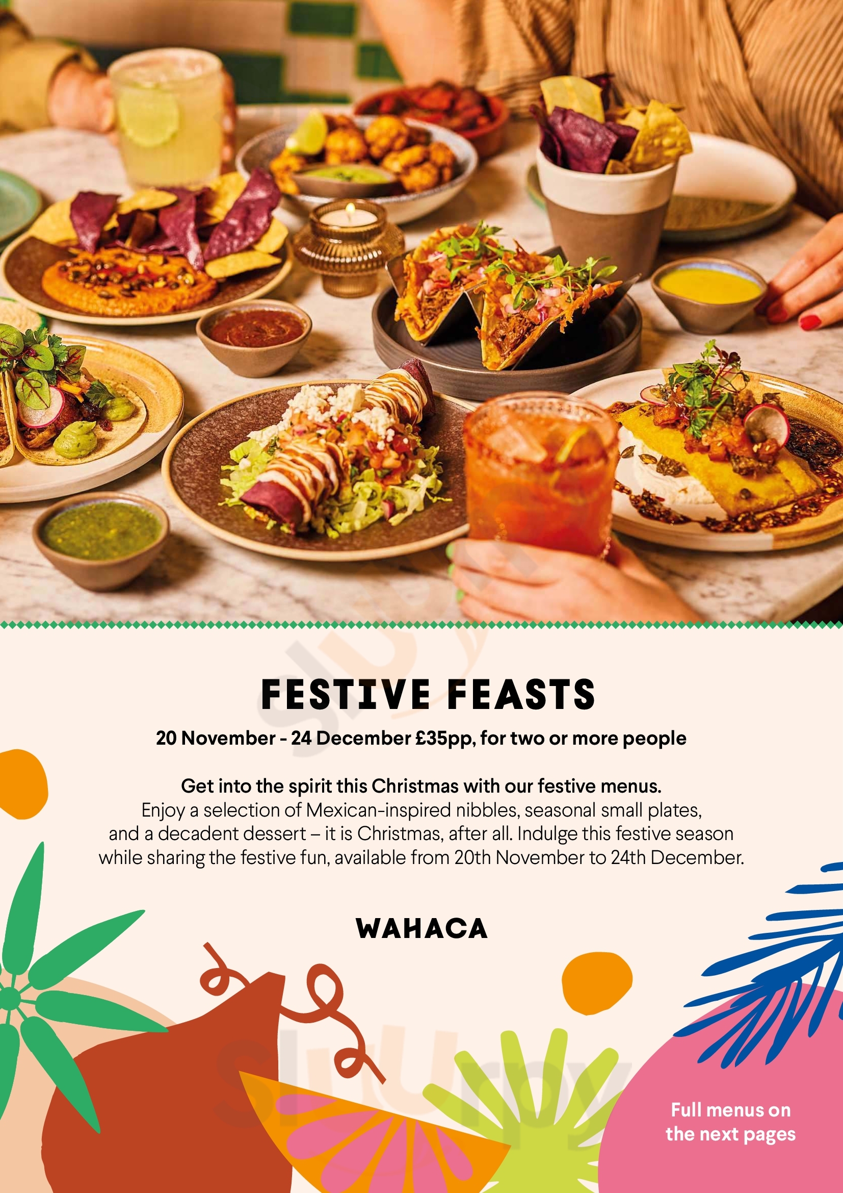 Main Menu - Wahaca Kentish Town