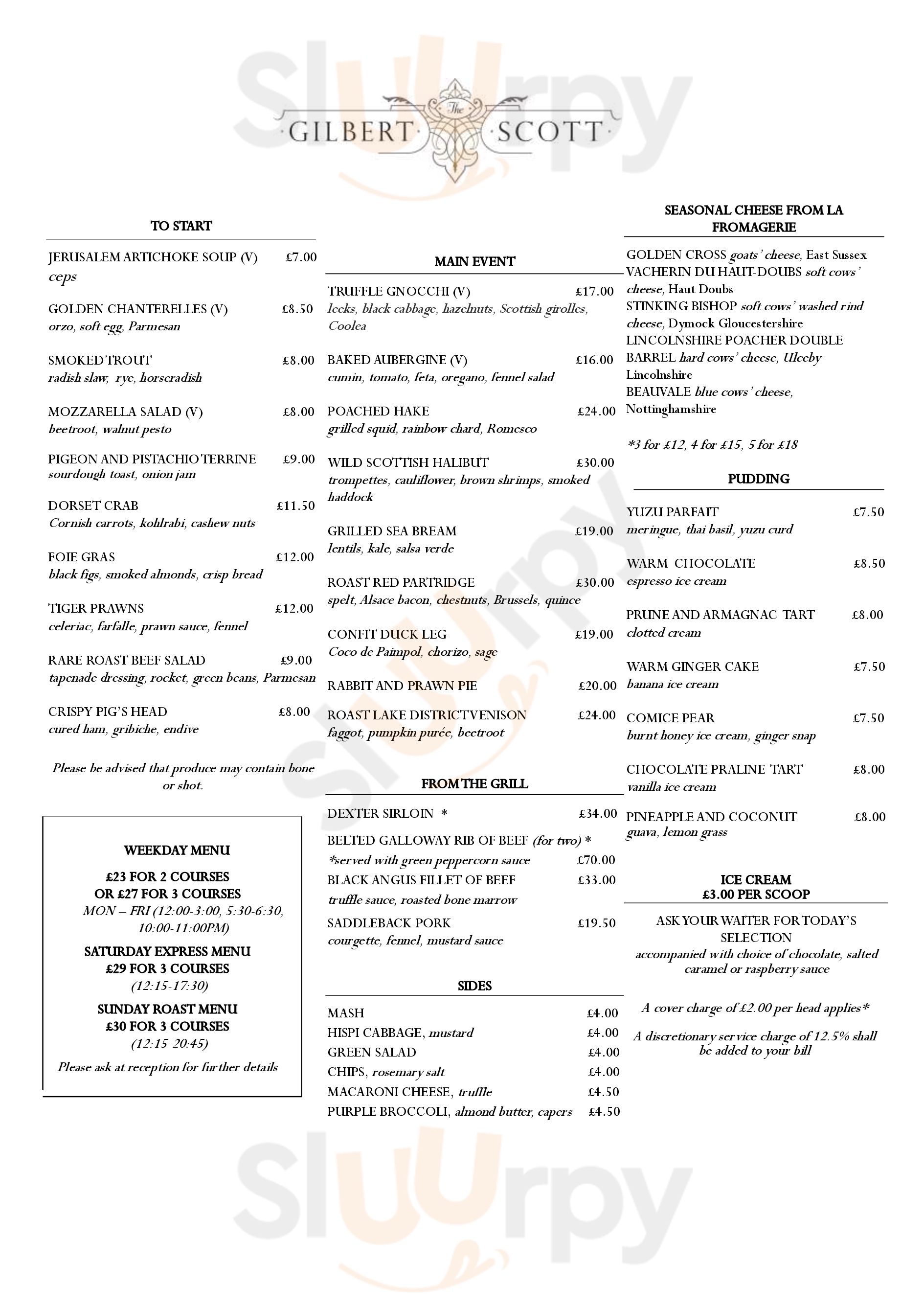 Main Menu - The Gilbert Scott