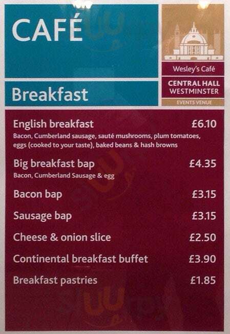 Wesley's Cafe London Menu - 1