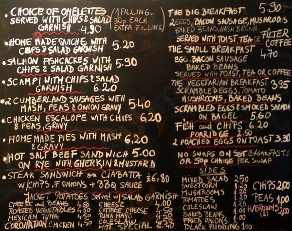 Little Portland Cafe London Menu - 1