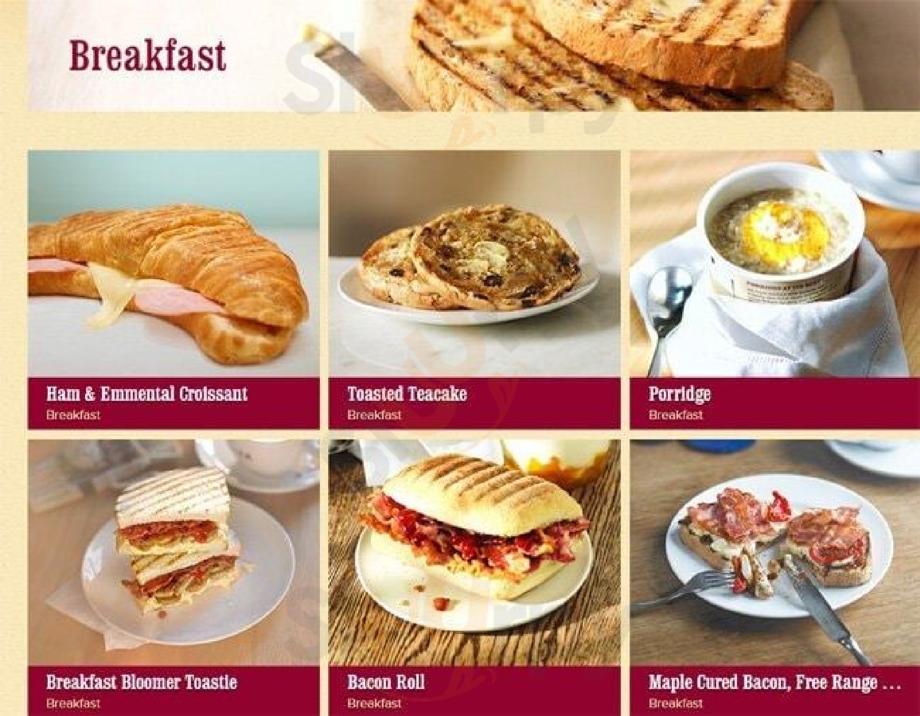 Costa Coffee London Menu - 1