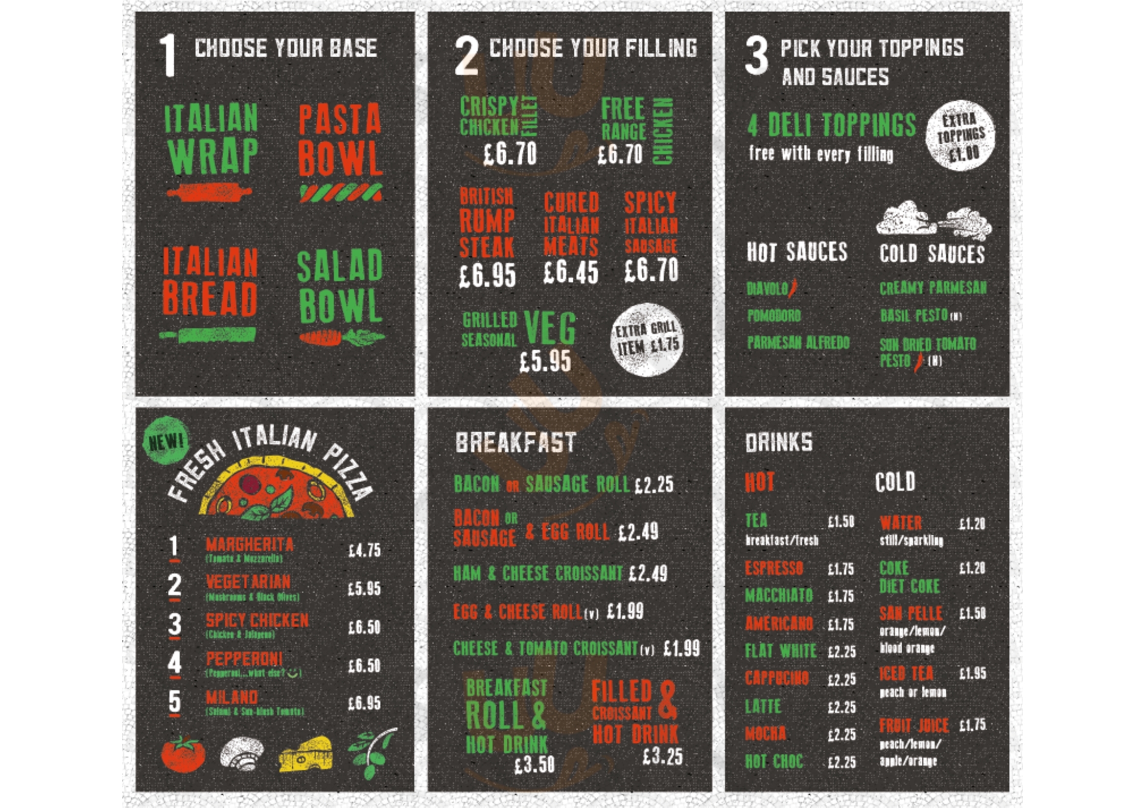 Main Menu - Beboz Italian Street Food