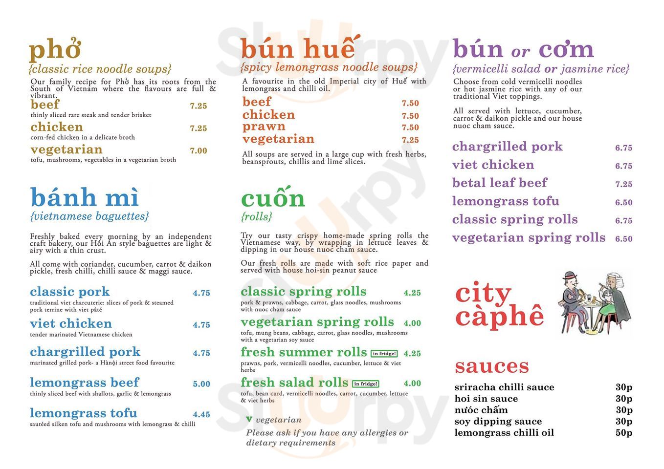 Main Menu - City Caphe