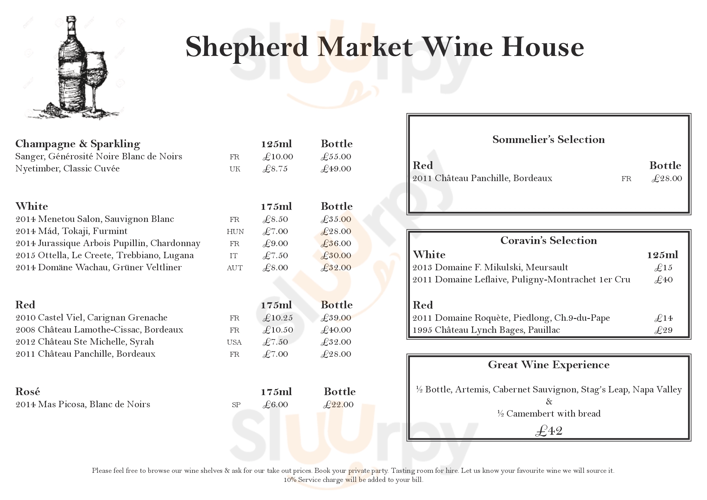Shepherd Market Wine House London Menu - 1