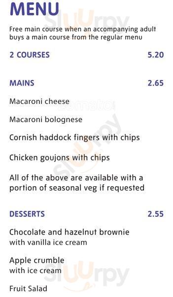 Tate Modern Restaurant Level 9 London Menu - 1