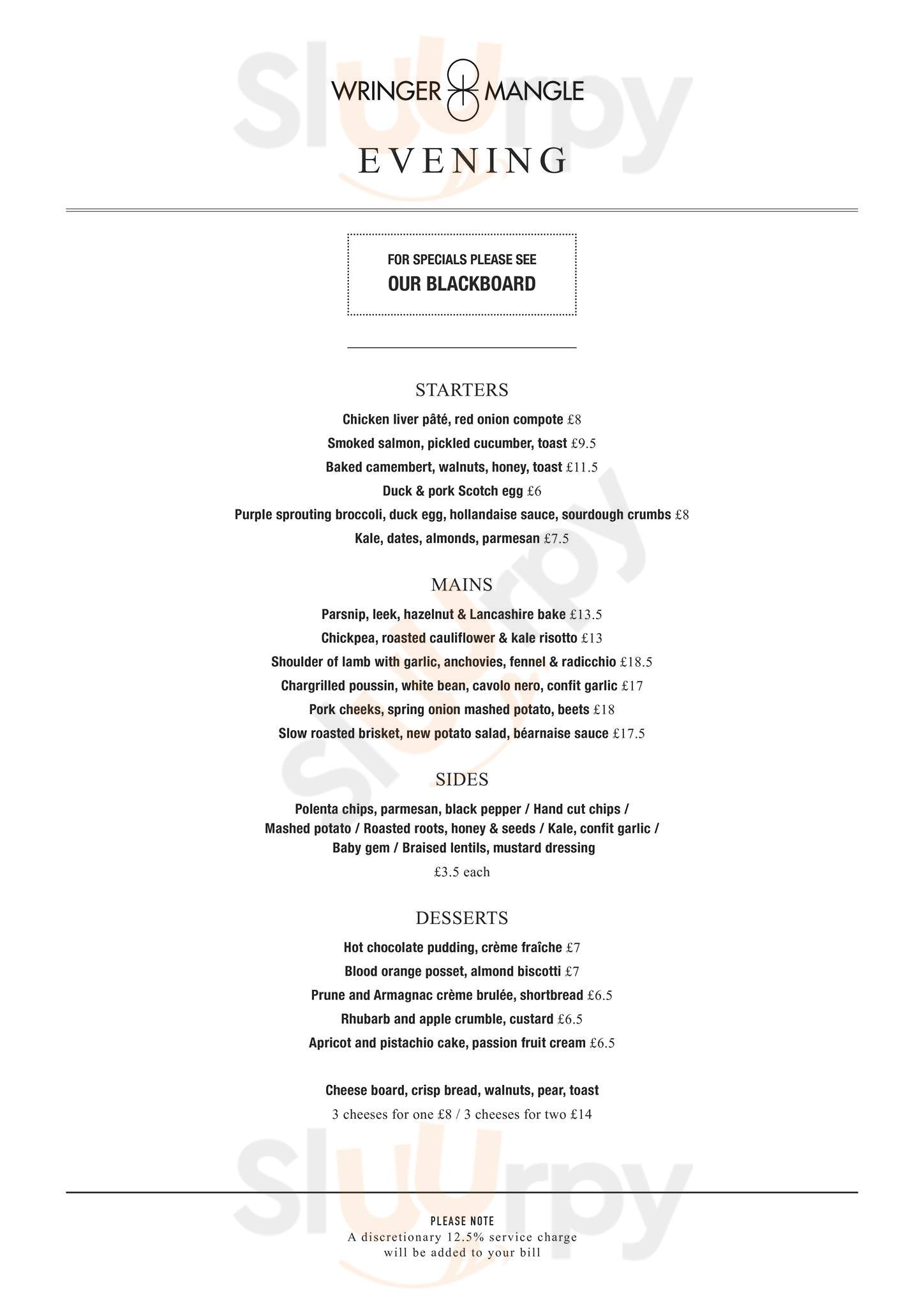 Main Menu - Wringer + Mangle