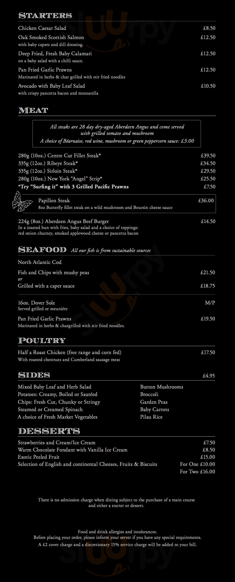 Main Menu - Stringfellows