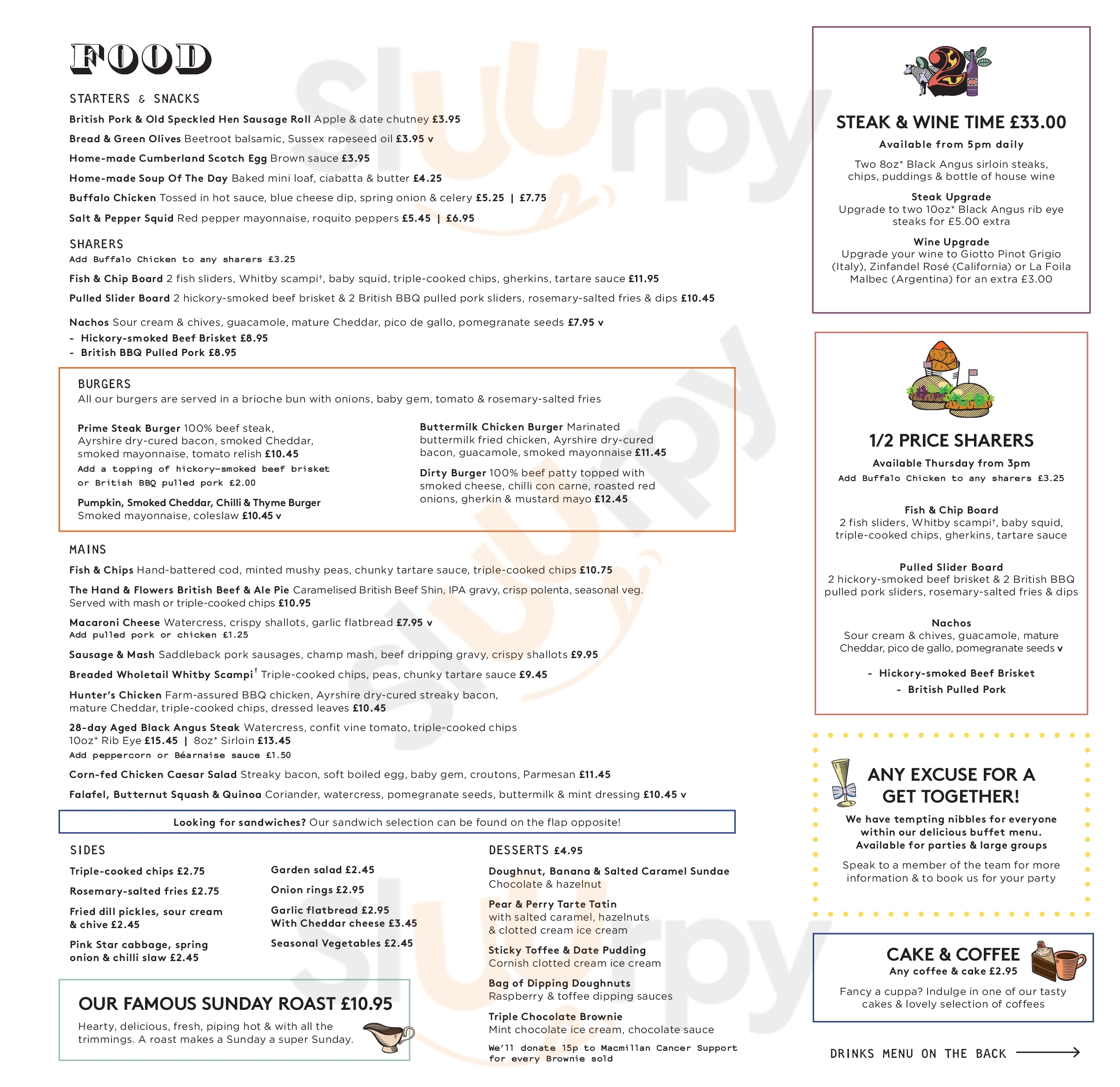 Main Menu - Old Suffolk Punch