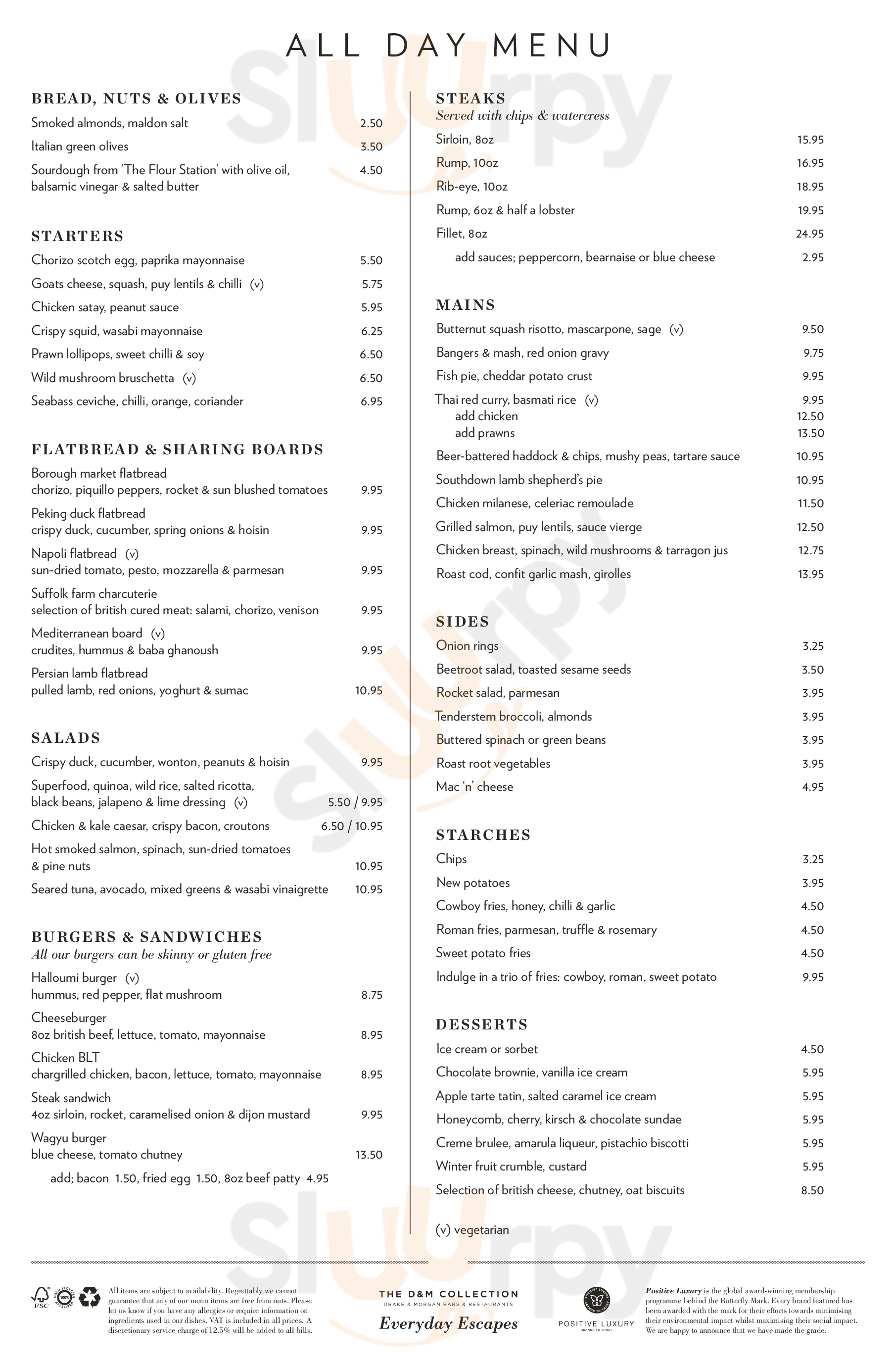 Main Menu - The Folly By Drake & Morgan