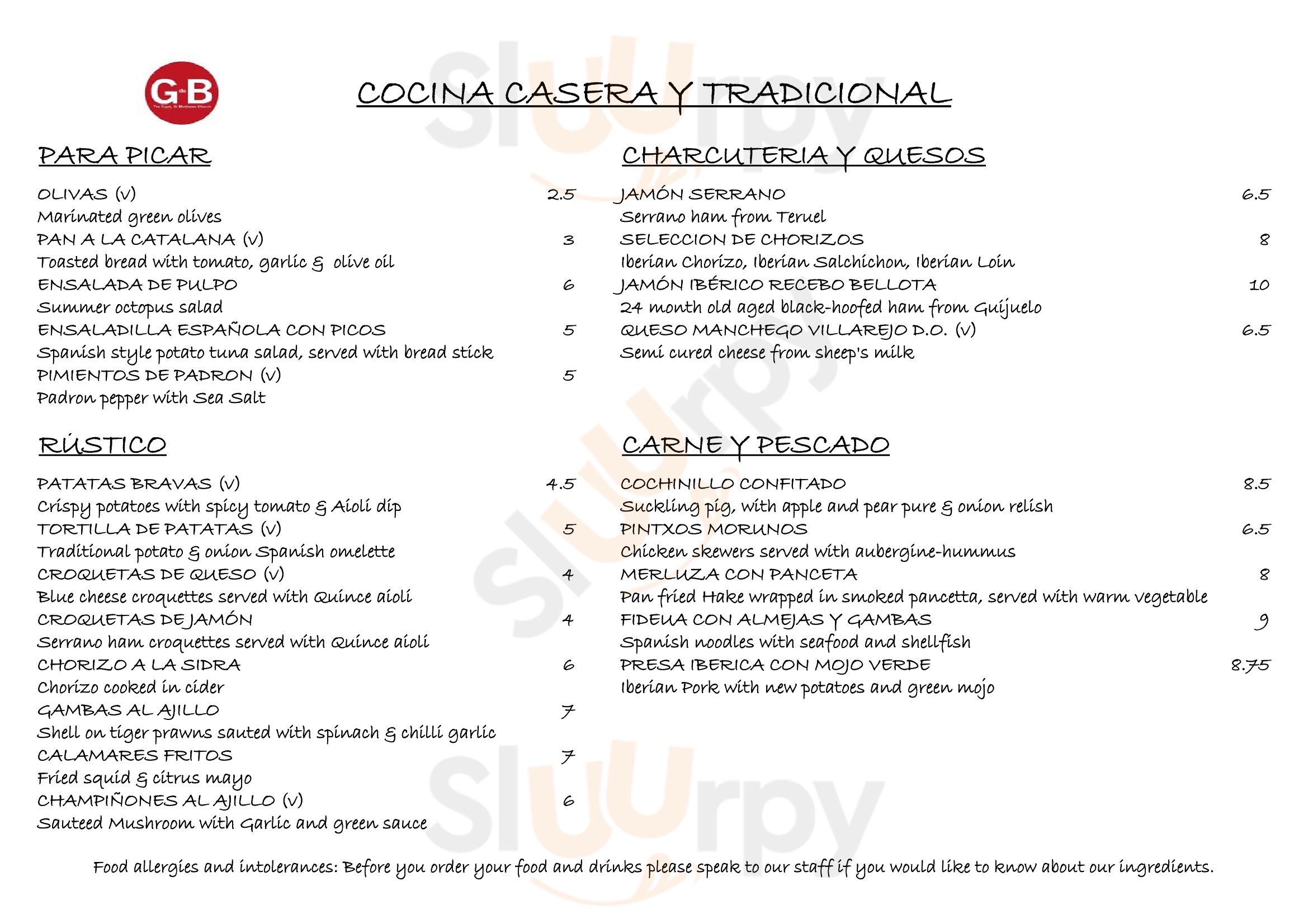 Main Menu - Gremio De Brixton