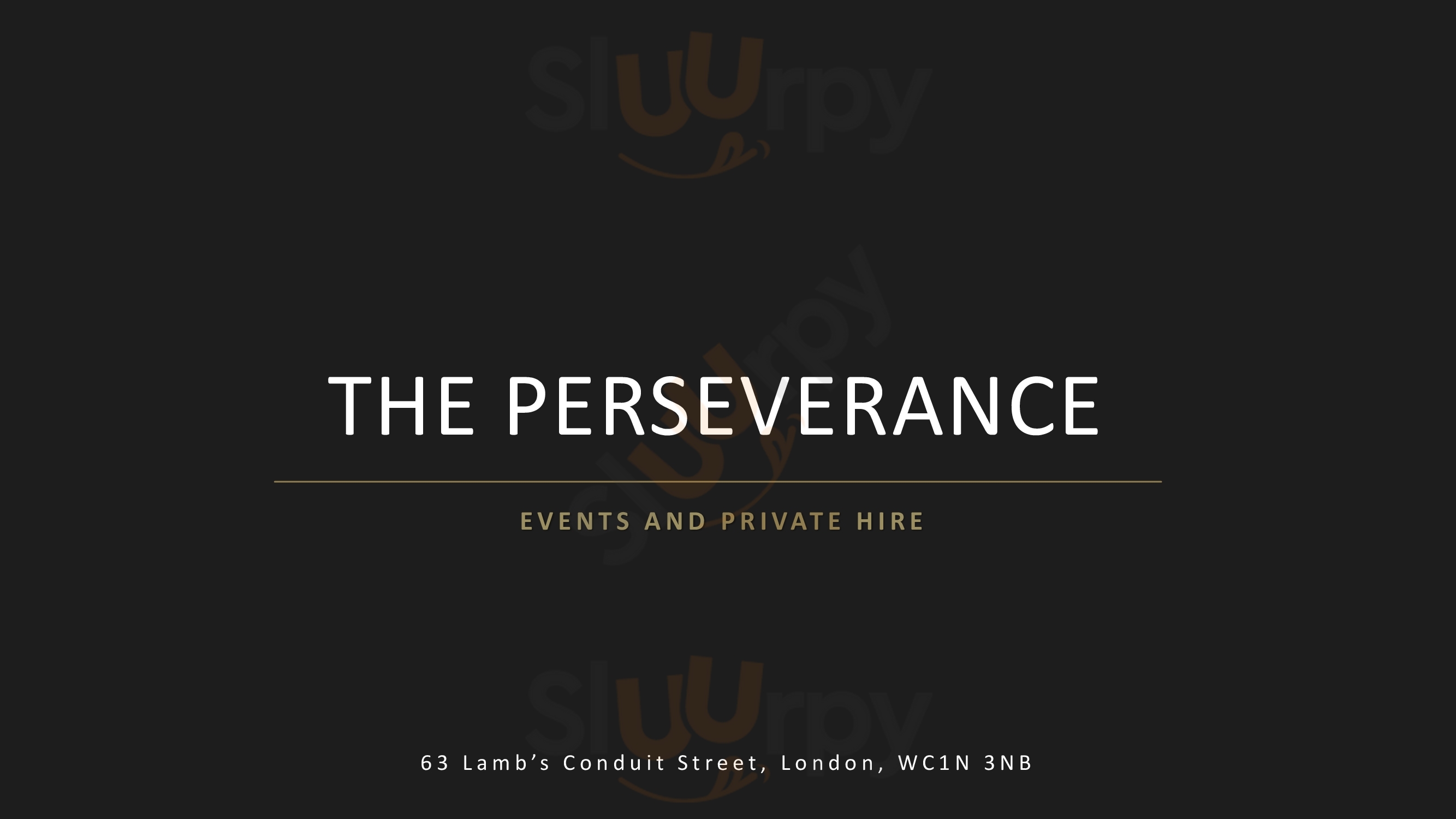 The Perseverance London Menu - 1