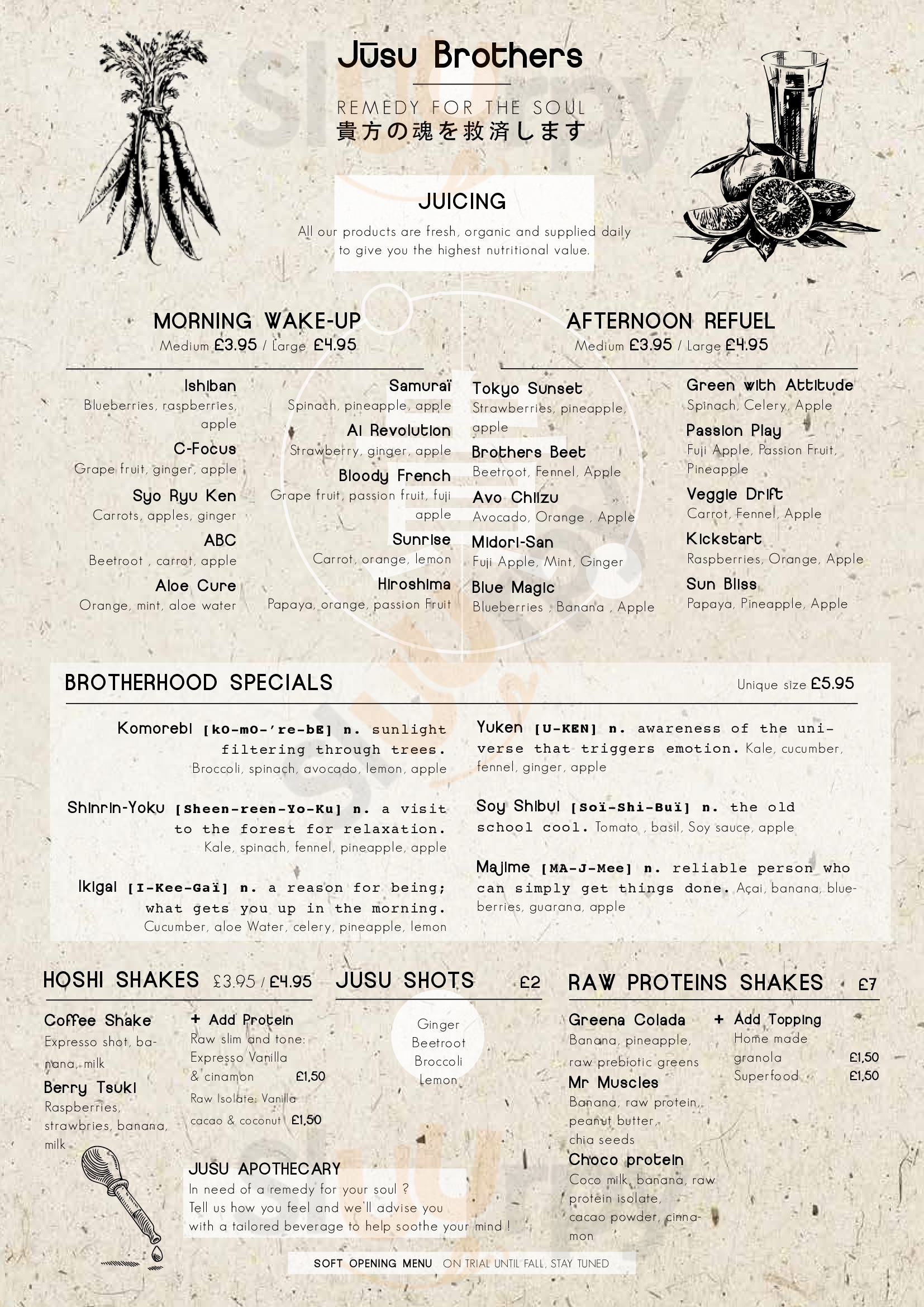 Main Menu - Jusu Brothers