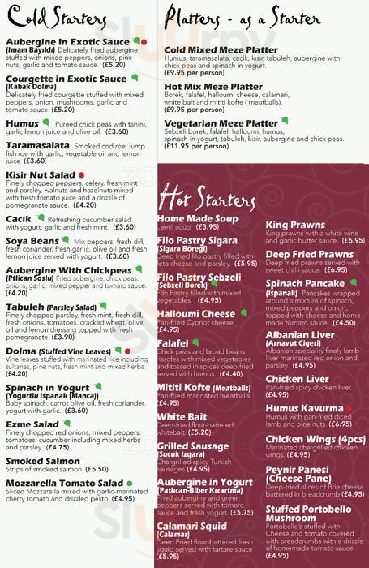 Samdan Meze & Grill London Menu - 1