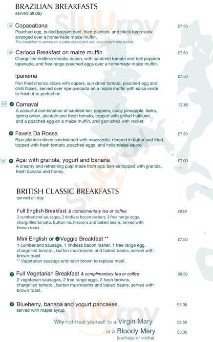 Carioca Brixton London Menu - 1