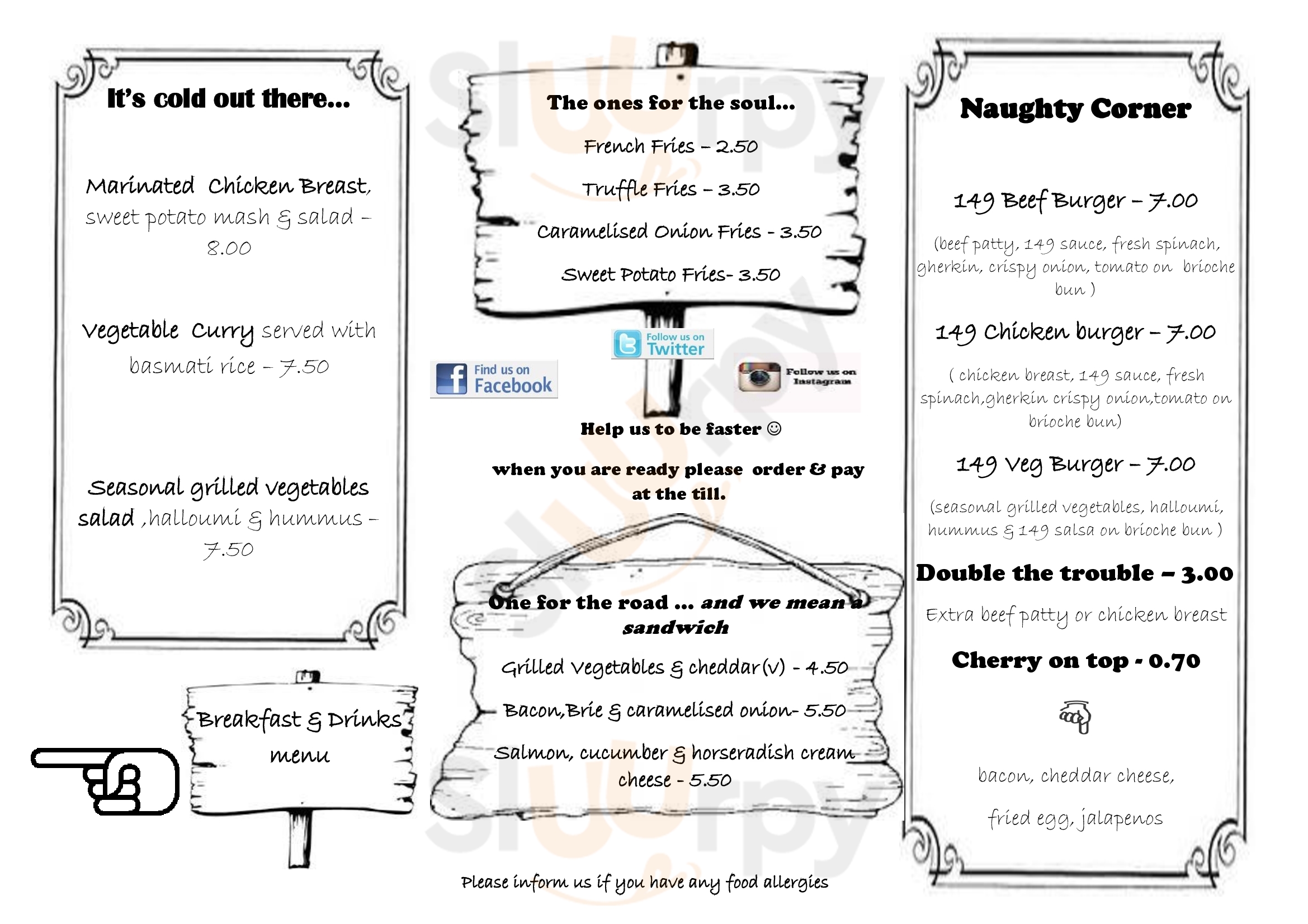 Main Menu - Kitchen @ 149