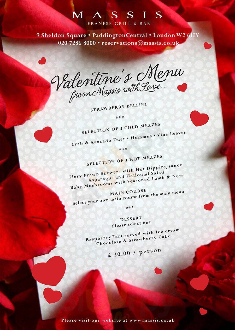 Main Menu - Massis Lebanese Grill & Bar - Paddington