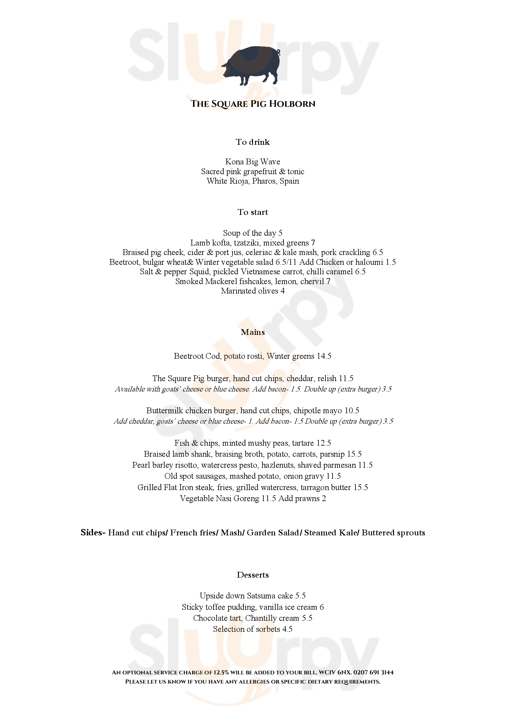 Main Menu - The Square Pig