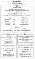Paul menu