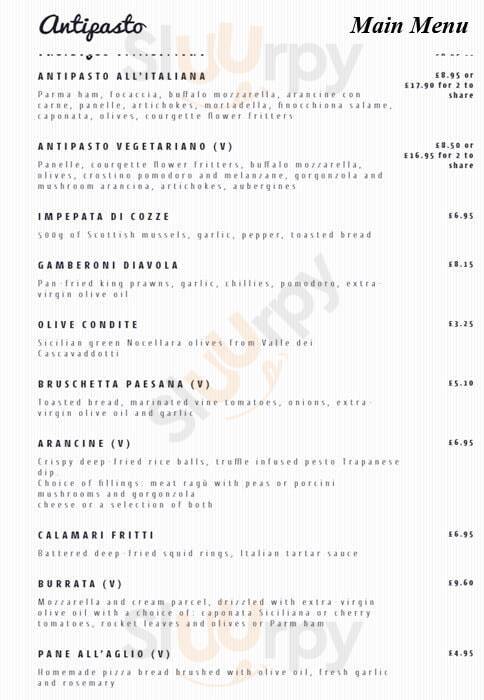 Olivelli - Dulwich London Menu - 1