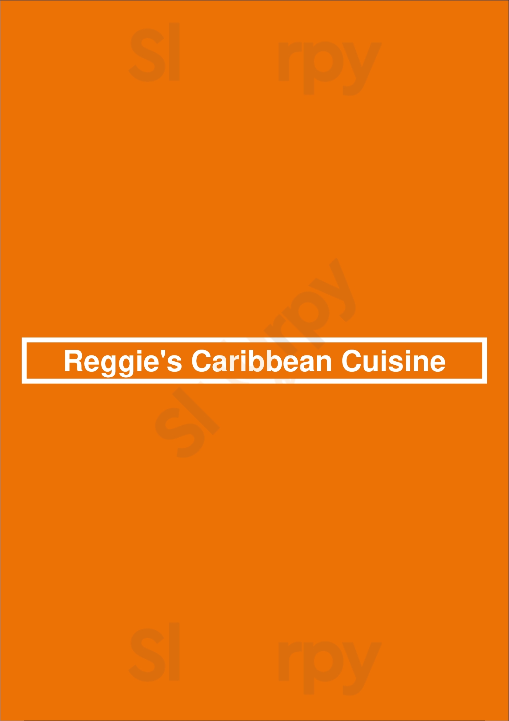 Reggie's Caribbean Cuisine London Menu - 1