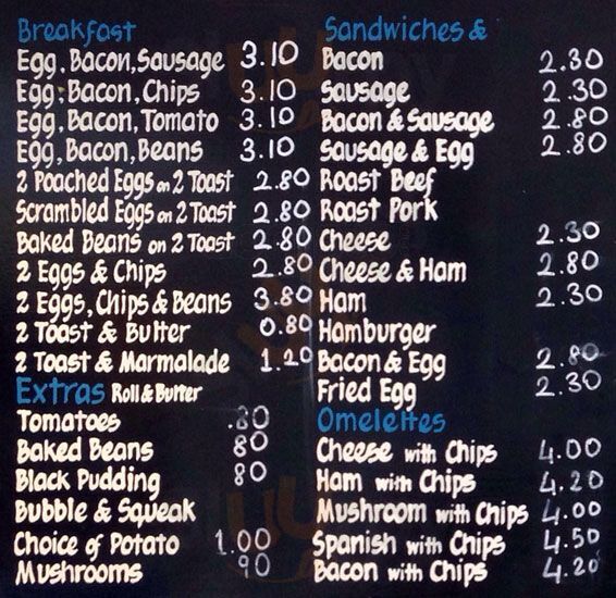 Popular Cafe London Menu - 1