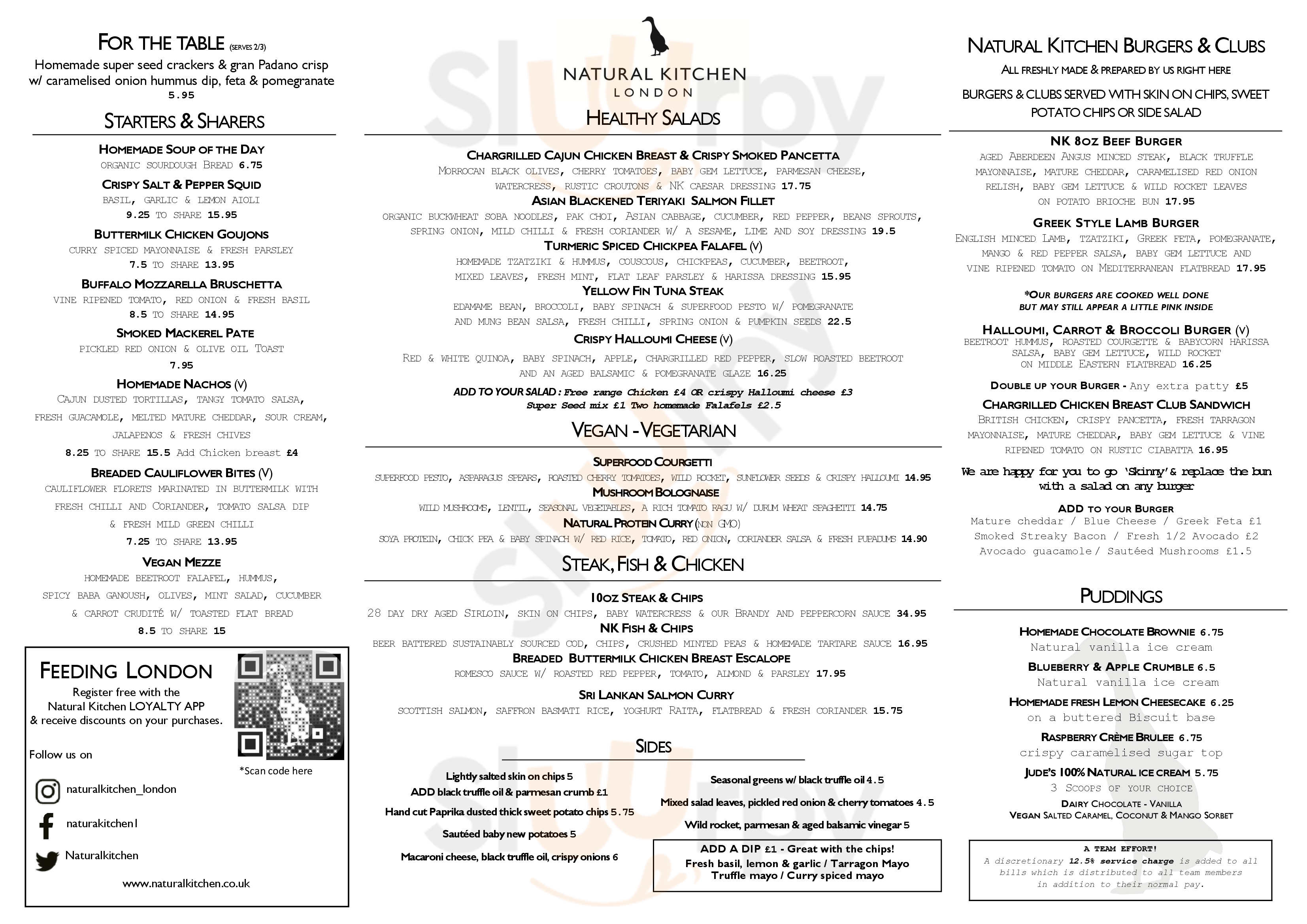 Natural Kitchen - St Katharine Docks London Menu - 1