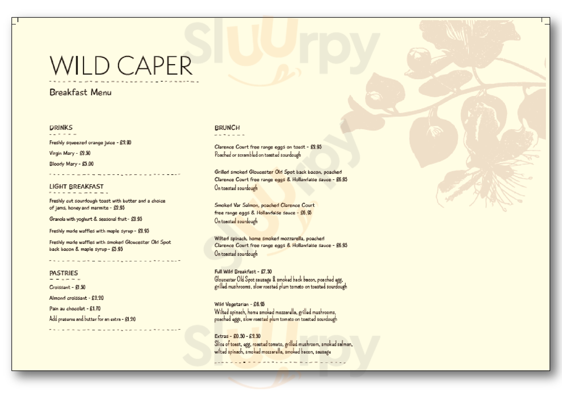 Main Menu - Wild Caper