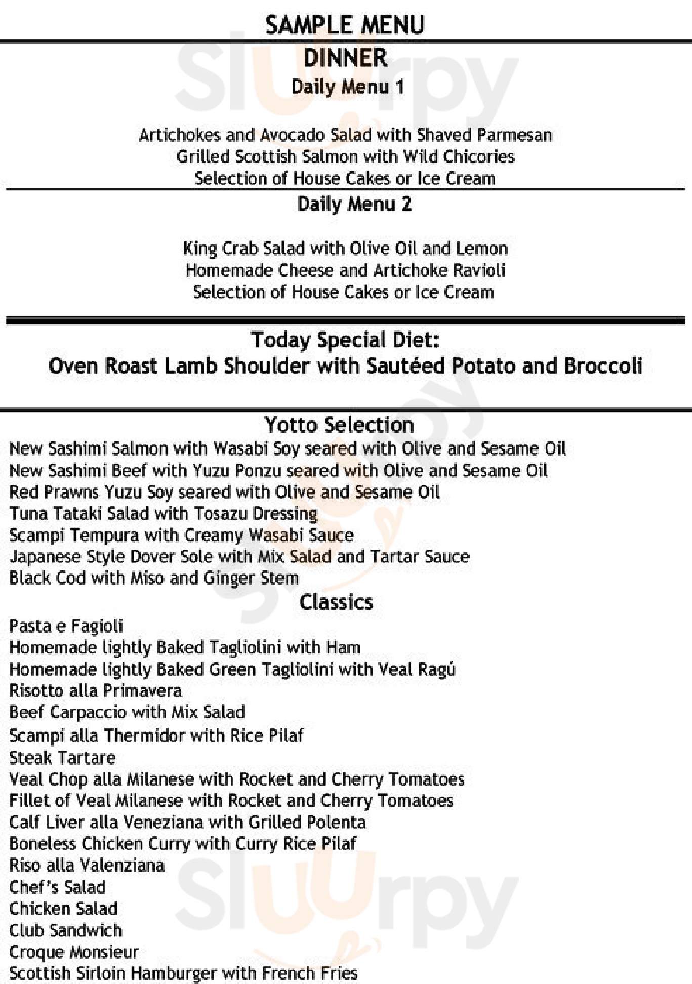 C London London Menu - 1