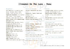 Cinnamon On The Lane