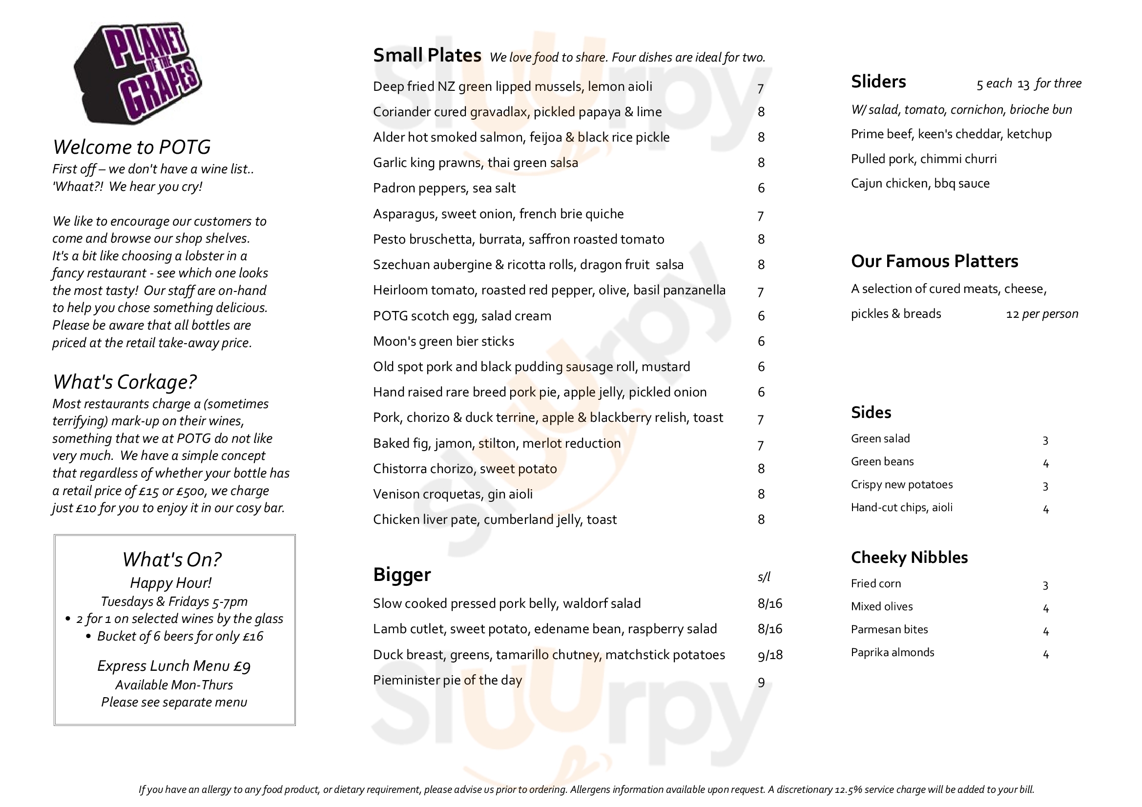 Main Menu - Planet Of The Grapes