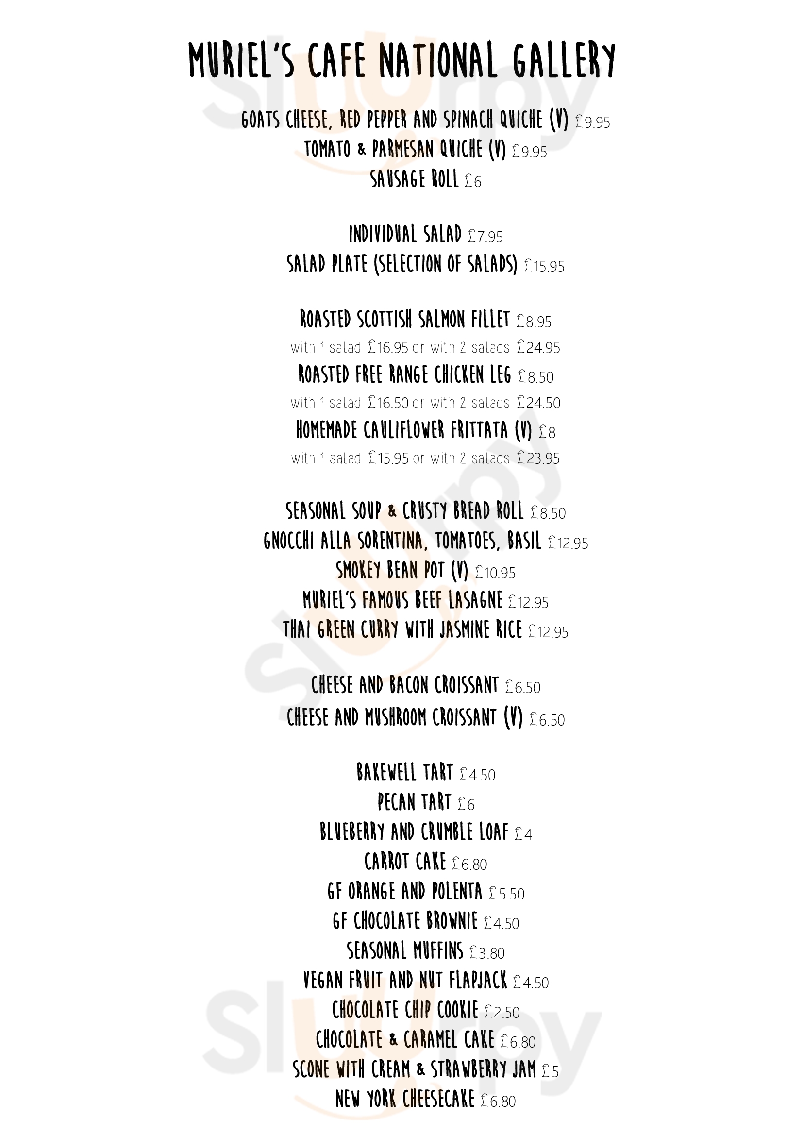 The National Cafe London Menu - 1