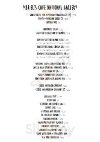 The National Cafe menu