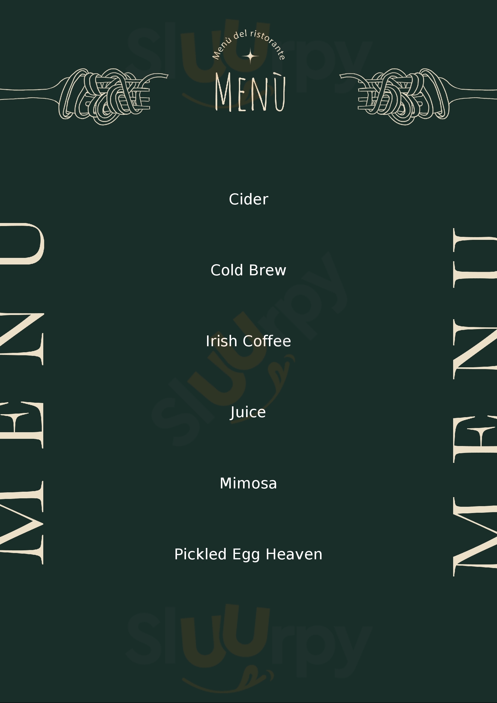 The Cock Tavern London Menu - 1