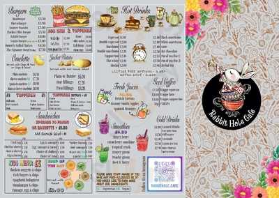 Rabbit Hole Cafe menu