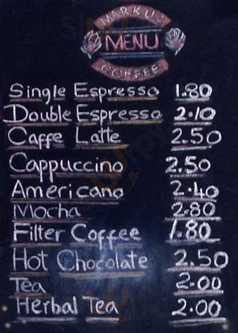 Markus Coffee London Menu - 1