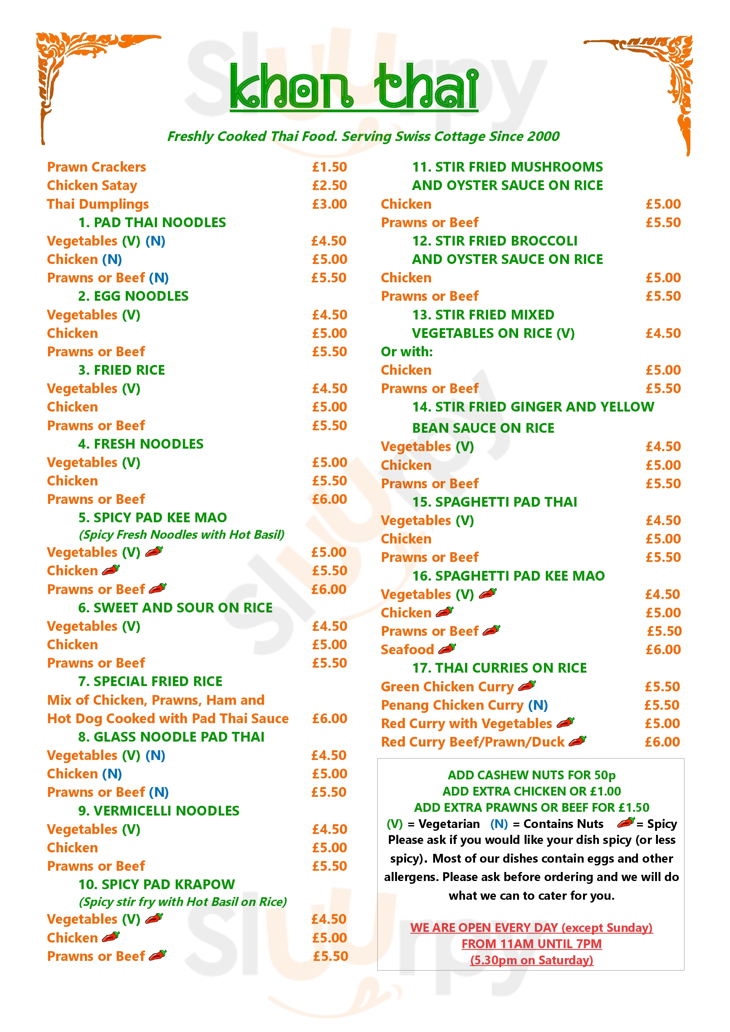 Main Menu - Khon Thai