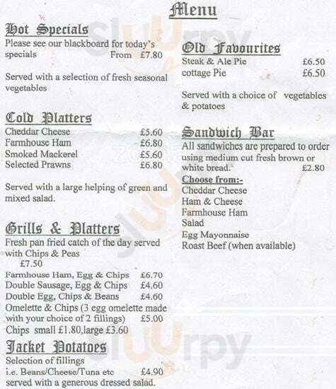 Black Lion London Menu - 1