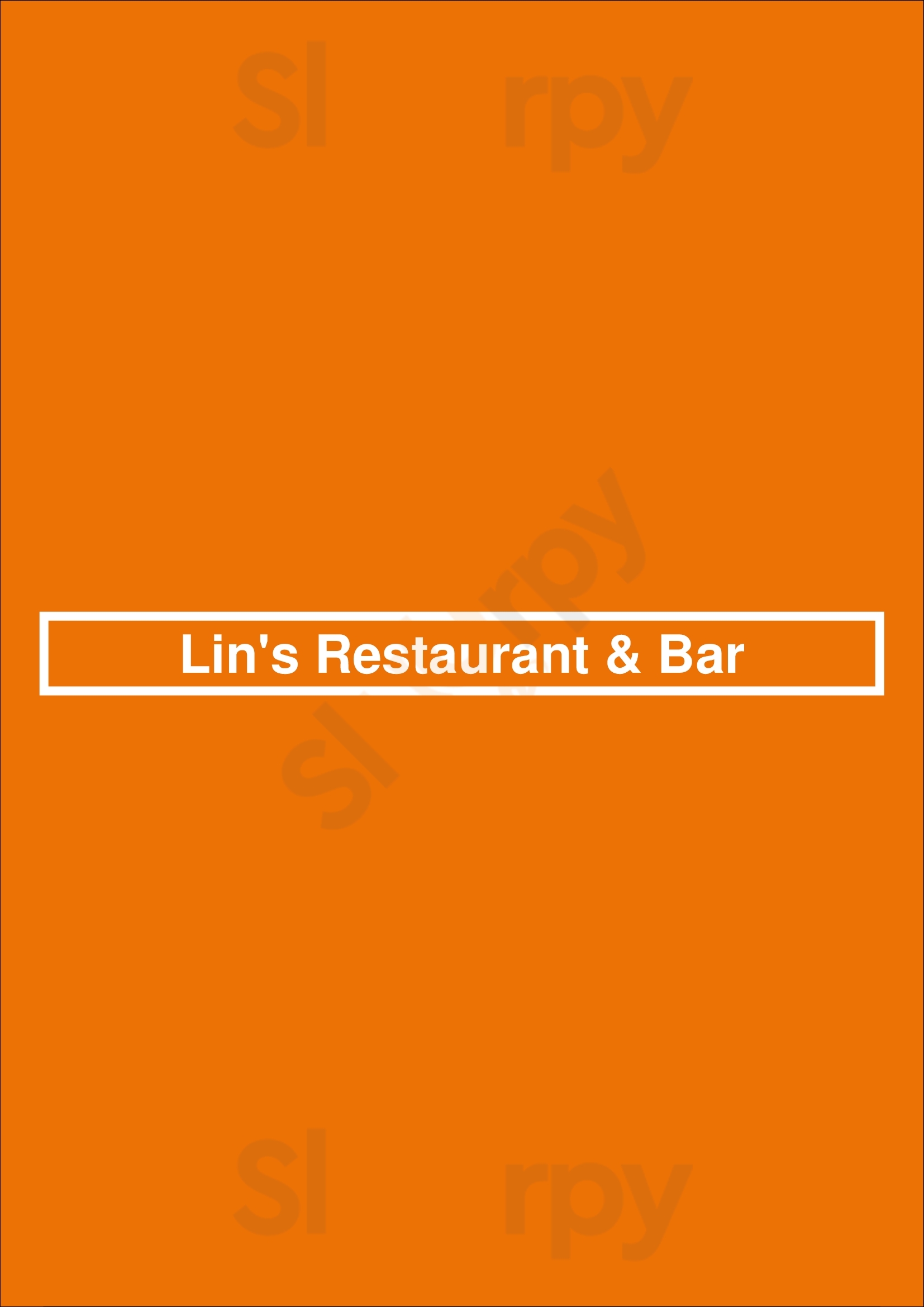 Lin's Restaurant & Bar London Menu - 1