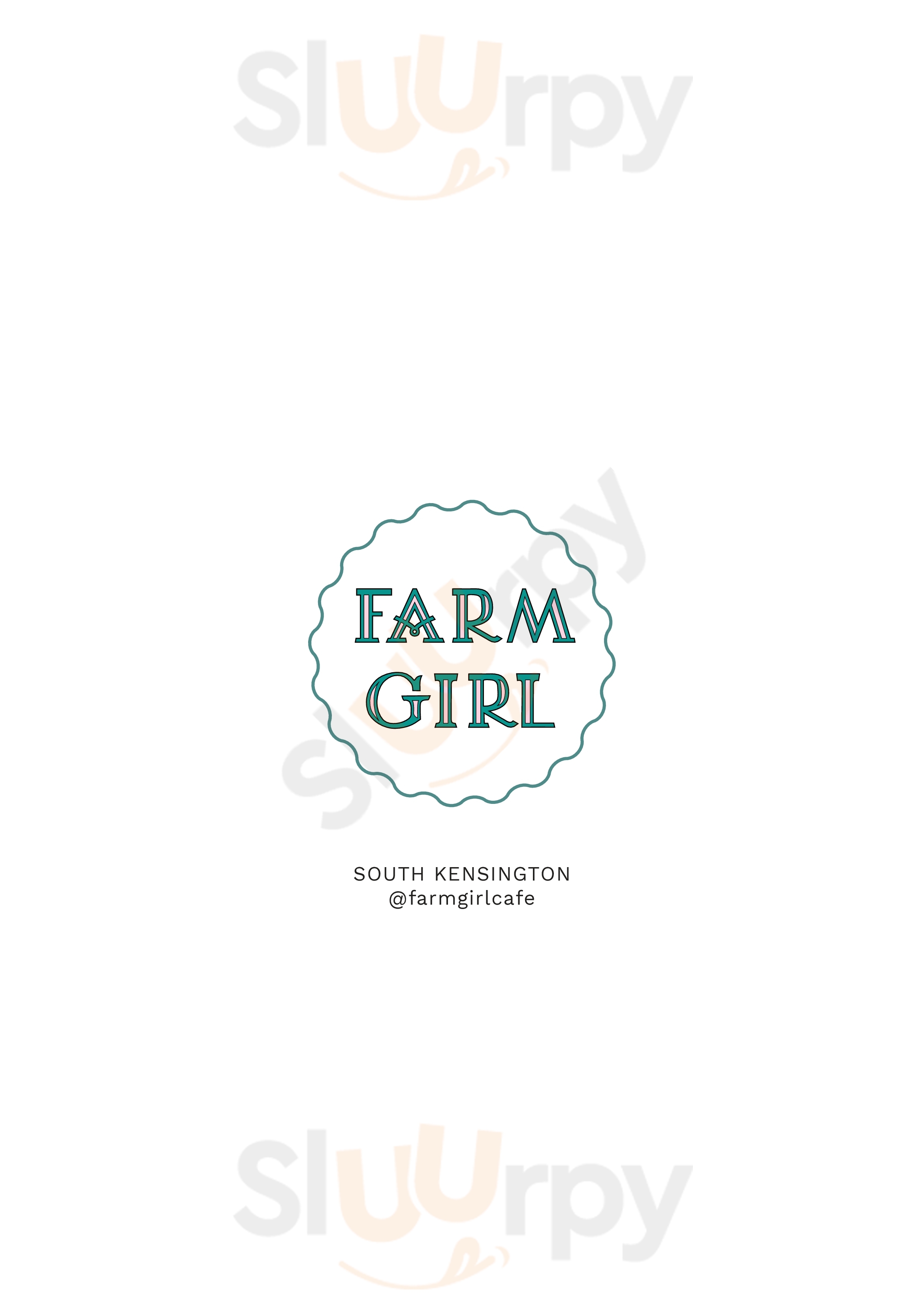 Farm Girl London Menu - 1