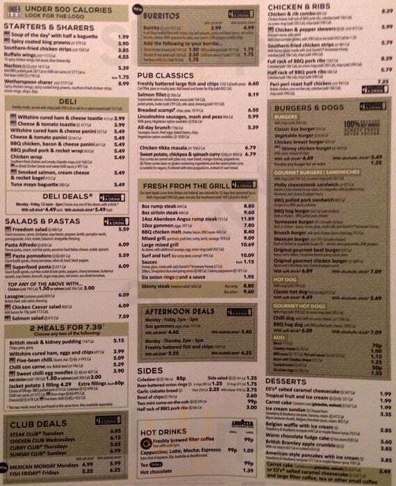 The Postal Order London Menu - 1